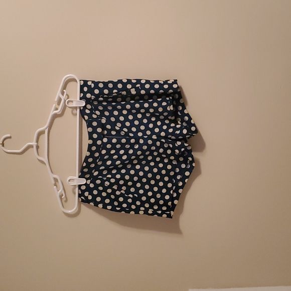 J. Crew Pants - Jcrew brand navy blue and white polka dot shorts